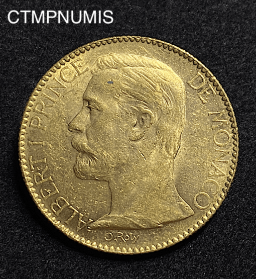 ,MONNAIE,MONACO,100,FRANCS,OR,ALBERT,1891,