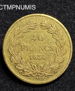 ,MONNAIE,40,FRANCS,OR,LOUIS,PHILIPPE,1834,