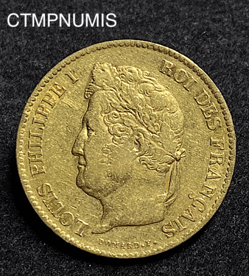 ,MONNAIE,40,FRANCS,OR,LOUIS,PHILIPPE,1834,