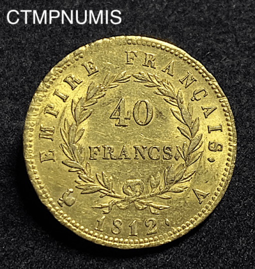 ,MONNAIE,40,FRANCS,OR,NAPOLEON,1812,