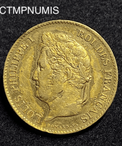 ,MONNAIE,40,FRANCS,OR,LOUIS,PHILIPPE,1833,