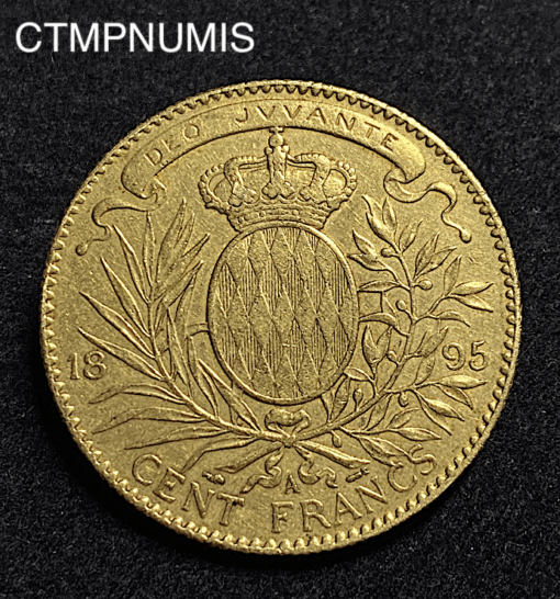,MONNAIE,MONACO,100,FRANCS,OR,ALBERT,1895,