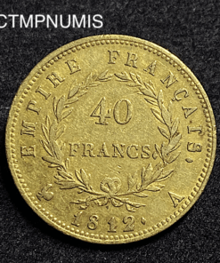 ,MONNAIE,40,FRANCS,OR,NAPOLEON,1812,