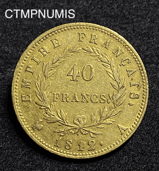 ,MONNAIE,40,FRANCS,OR,NAPOLEON,1812,