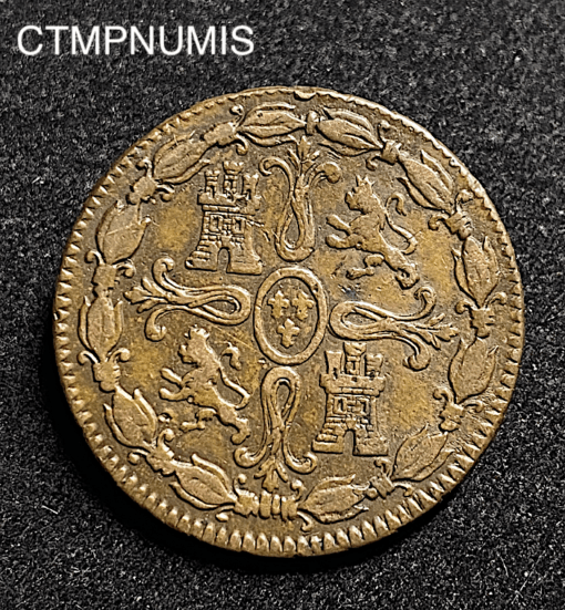 ,MONNAIE,ESPAGNE,8,MARAVEDIS,1824,JUBIA,FERDINAND,