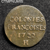 ,MONNAIE,CANDA,LOUISIANE,COLONIE,9,DENIERS,1722,LA,ROCHELLE,
