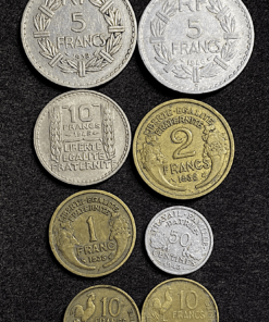 ,MONNAIE,FRANCAISE,LOT,1,2,5,FRANCS,