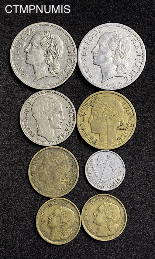 ,MONNAIE,FRANCAISE,LOT,1,2,5,FRANCS,