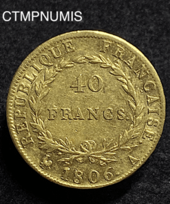 ,MONNAIE,40,FRANCS,OR,NAPOLEON,1806,