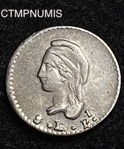 ,MONNAIE,MEXIQUE,1/4,REAL,ARGENT,1845,POTOSI,