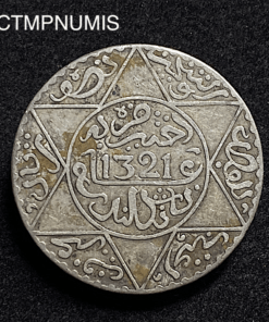 ,MONNAIE,MAROC,5,DIRHAM,ARGENT,1321,LONDRES,
