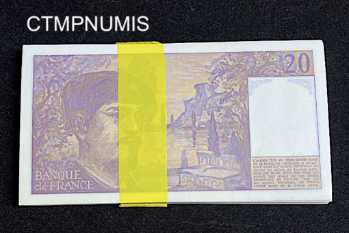 ,BILLET,FRANCE,20,FRANCS,DEBUSSY,1987,NEUF,