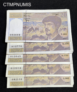 ,BILLET,FRANCE,20,FRANCS,DEBUSSY,1997,NEUF,