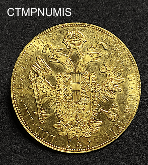 ,MONNAIE,AUTRICHE,4,DUCAT,OR,1915,