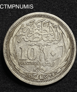 ,MONNAIE,EGYPTE,10,PIASTRES,ARGENT,1916,
