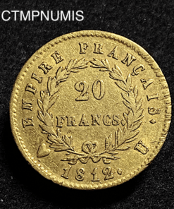 ,MONNAIE,20,FRANCS,OR,NAPOLEON,I°,1812,U,TURIN,