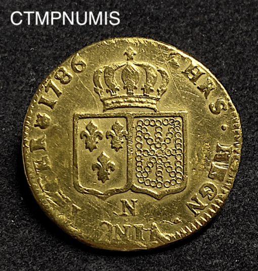 ,MONNAIE,DOUBLE,OR,LOUIS,LOUIS,XVI,1782,MONTPELLIER,