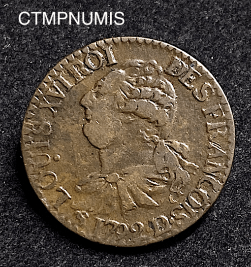 ,MONNAIE,CONSTITUTION,3,DENIERS,LOUIS,XVI,1792,D,LYON,