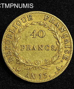 ,MONNAIE,40,FRANCS,OR,NAPOLEON,AN,13,