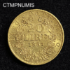 ,MONNAIE,ITALIE,VATICAN,20,LIRE,OR,PIE,IX,1867,ROME,