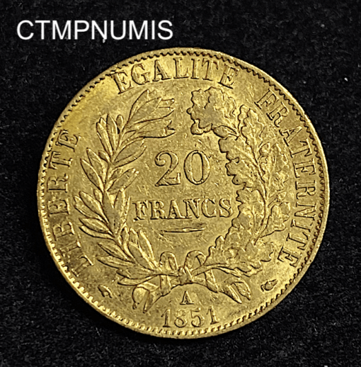 ,MONNAIE,20,FRANCS,OR,CERES,1851,