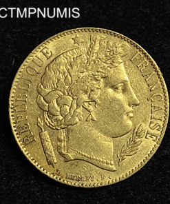 ,MONNAIE,20,FRANCS,OR,CERES,1851,