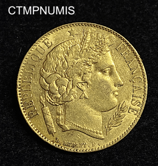 ,MONNAIE,20,FRANCS,OR,CERES,1851,