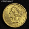 ,MONNAIE,ETATS,UNIS,5,DOLLAR,OR,1907,