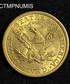 ,MONNAIE,ETATS,UNIS,5,DOLLAR,OR,1907,