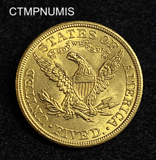 ,MONNAIE,ETATS,UNIS,5,DOLLAR,OR,1907,