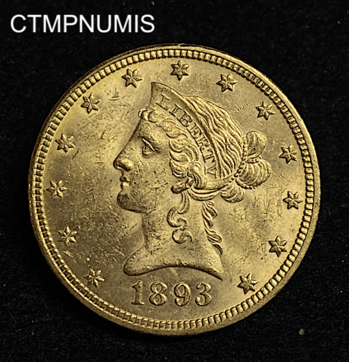 ,MONNAIE,ETATS,UNIS,10,DOLLAR,OR,1893,