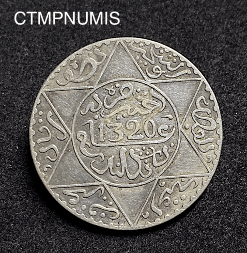 ,MONNAIE,MAROC,5,DIRHAMS,ARGENT,1320,LONDRES,