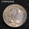 ,MONNAIE,ESPAGNE,1,CENTIMO,ISABEL,1867,JUBIA,