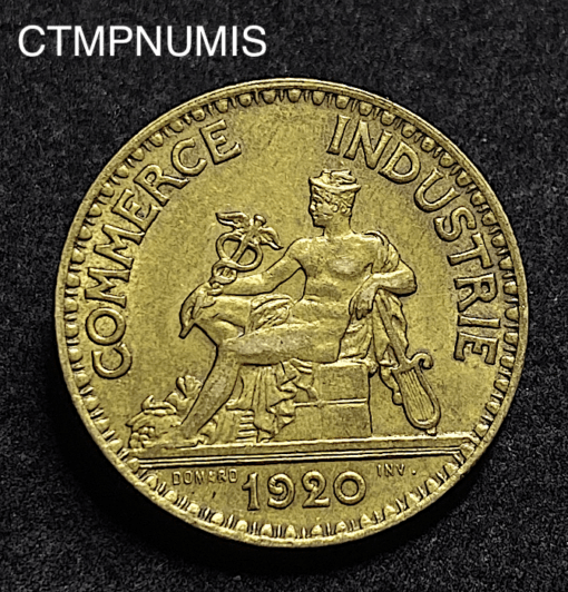 ,MONNAIE,2,FRANCS,CHAMBRES,COMMERCE,1920,SUP,
