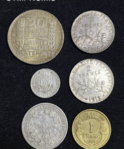 ,MONNAIE,FRANCAISE,LOT,8,EXEMPLAIRES,ARGENT,BRONZE,