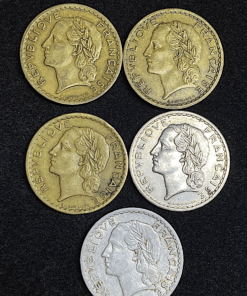,MONNAIE,5,FRANCS,LAVRILLIER,1939,1945,1946,