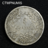 ,MONNAIE,5,FRANCS,ARGENT,NAPOLEON,1808,