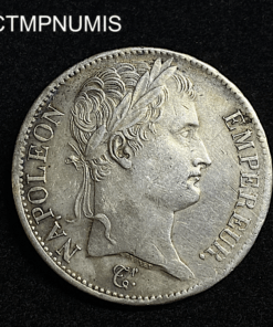 ,MONNAIE,5,FRANCS,ARGENT,NAPOLEON,1808,
