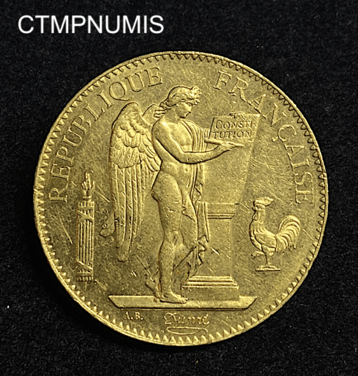 ,MONNAIE,100,FRANCS,OR,GENIE,1886,