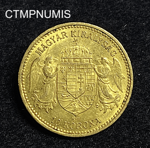 ,MONNAIE,10,KORONA,OR,HONGRIE,1893,