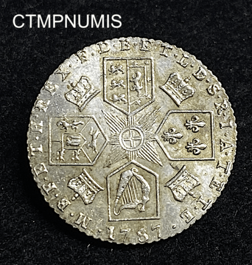 ,MONNAIE,ROYAUME,UNI,6,PENCE,ARGENT,1787,