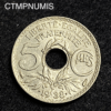 ,MONNAIE,5,CENTIMES,LINDAUER,1938,ETOILE,