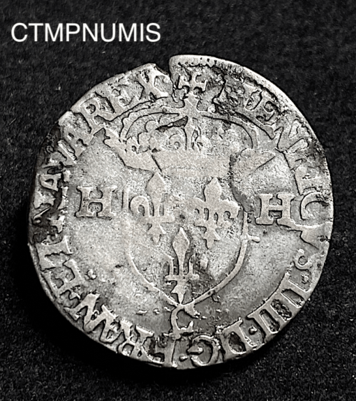 ,MONNAIE,HENRI,IV,DOUZAIN,1594,C,SAINT,LO,