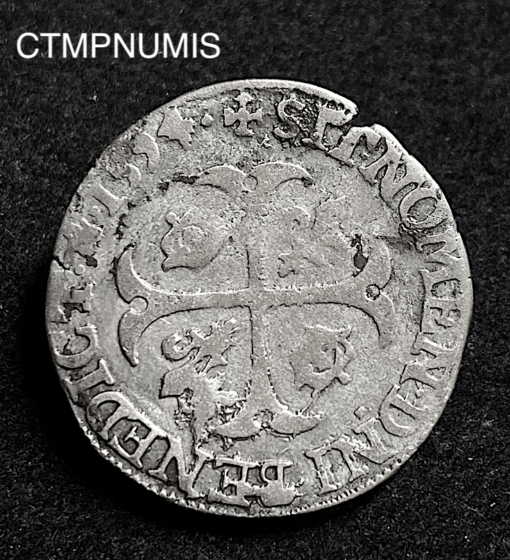 ,MONNAIE,HENRI,IV,DOUZAIN,1594,C,SAINT,LO,