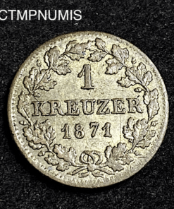 ,MONNAIE,ALLEMAGNE,1,KREUZER,1871,BAVIERE,