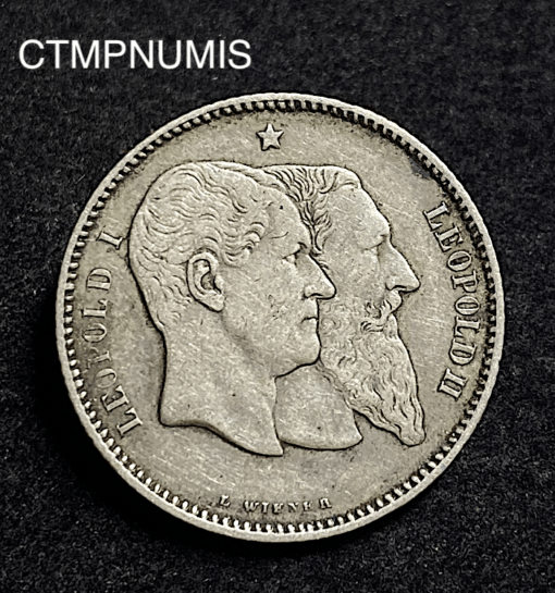 ,MONNAIE,BELGIQUE,1,FRANC,ARGENT,1830,1880,
