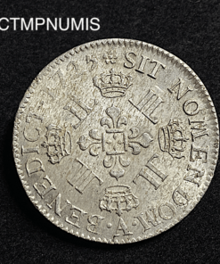 ,MONNAIE,LOUIS,XV,ROYALE,ECU,AUX,8,L,1725,