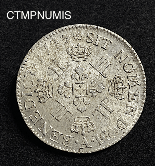 ,MONNAIE,LOUIS,XV,ROYALE,ECU,AUX,8,L,1725,