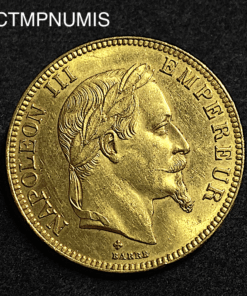 ,MONNAIE,EMPIRE,100,FRANCS,OR,NAPOLEON,1867,BB,STRASBOURG,SUP,