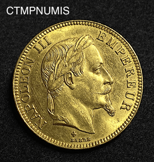 ,100,FRANCS,OR,NAPOLEON,1867,BB,STRASBOURG,SUP,
